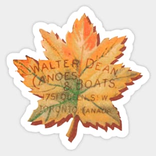 Walter Dean Canoe Sticker